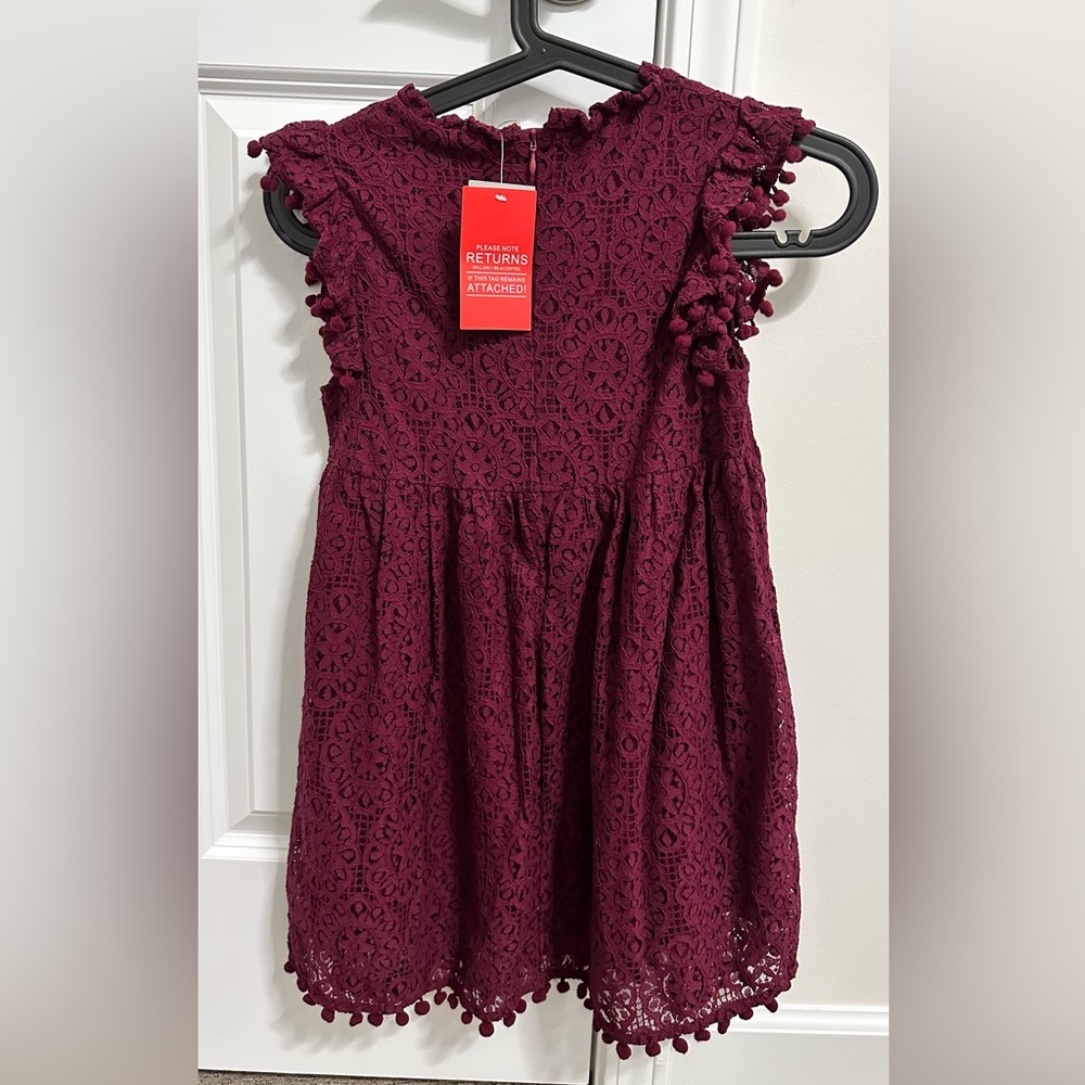 Girl Vintage Lace Flower Girl Dress size 7-8 years - Picture 3 of 4